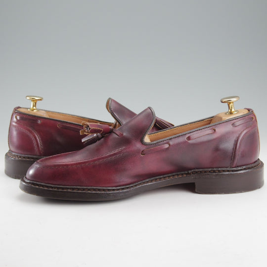 極上★トリッカーズ SIZE 6【現行定価10万円以上★ミュージアムカーフ/ELTON】8011/タッセルローファー/赤茶/メンズ/Tricker's★o261
