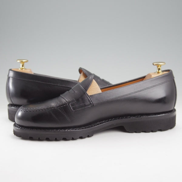 極美品★ジャランスリワヤ SIZE 7【定価￥39,600-★コインローファー/99070】18045ラスト/カーフ/黒/メンズ/JALAN SRIWIJAWA★n758