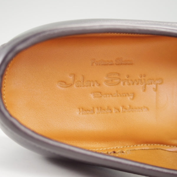 極美品★ジャランスリワヤ SIZE 7【定価￥39,600-★コインローファー/99070】18045ラスト/カーフ/黒/メンズ/JALAN SRIWIJAWA★n758