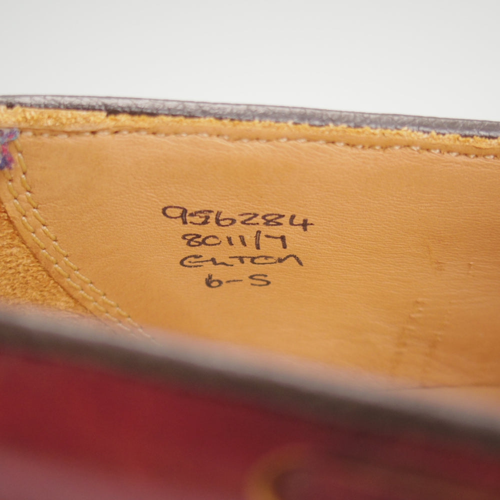 極上★トリッカーズ SIZE 6【現行定価10万円以上★ミュージアムカーフ/ELTON】8011/タッセルローファー/赤茶/メンズ/Tricker's★o261