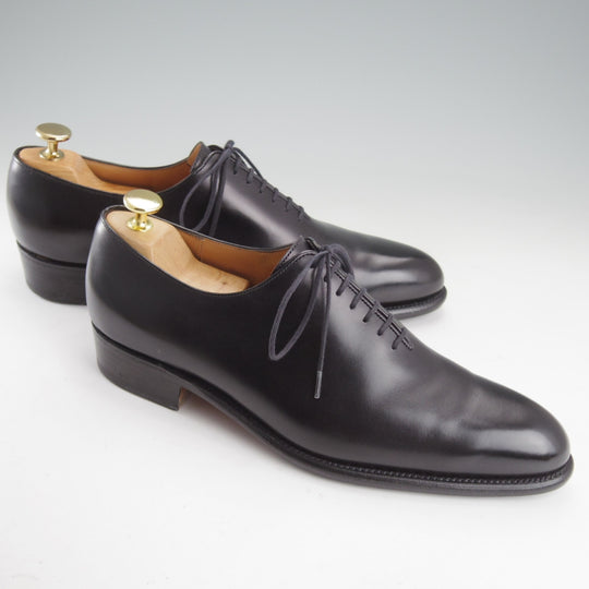 美品★J.M.ウエストン 6.5D【現行定価￥192,500-★純正ツリー付/402/フローラライン】ホールカット/J0ラスト/黒/Weston/ウエストン★o262