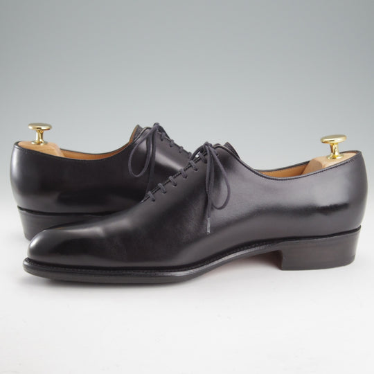 美品★J.M.ウエストン 6.5D【現行定価￥192,500-★純正ツリー付/402/フローラライン】ホールカット/J0ラスト/黒/Weston/ウエストン★o262