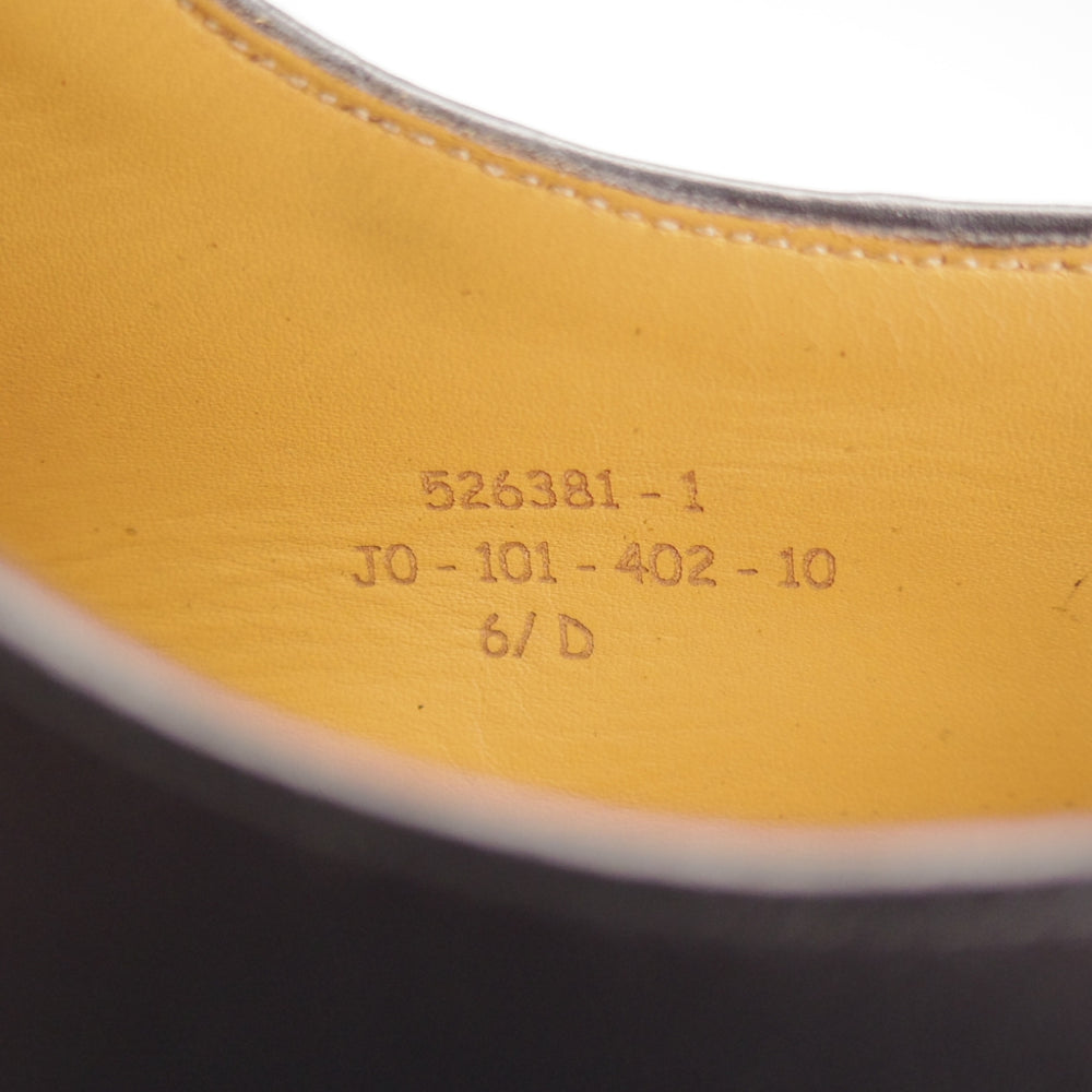 美品★J.M.ウエストン 6.5D【現行定価￥192,500-★純正ツリー付/402/フローラライン】ホールカット/J0ラスト/黒/Weston/ウエストン★o262