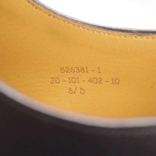 美品★J.M.ウエストン 6.5D【現行定価￥192,500-★純正ツリー付/402/フローラライン】ホールカット/J0ラスト/黒/Weston/ウエストン★o262