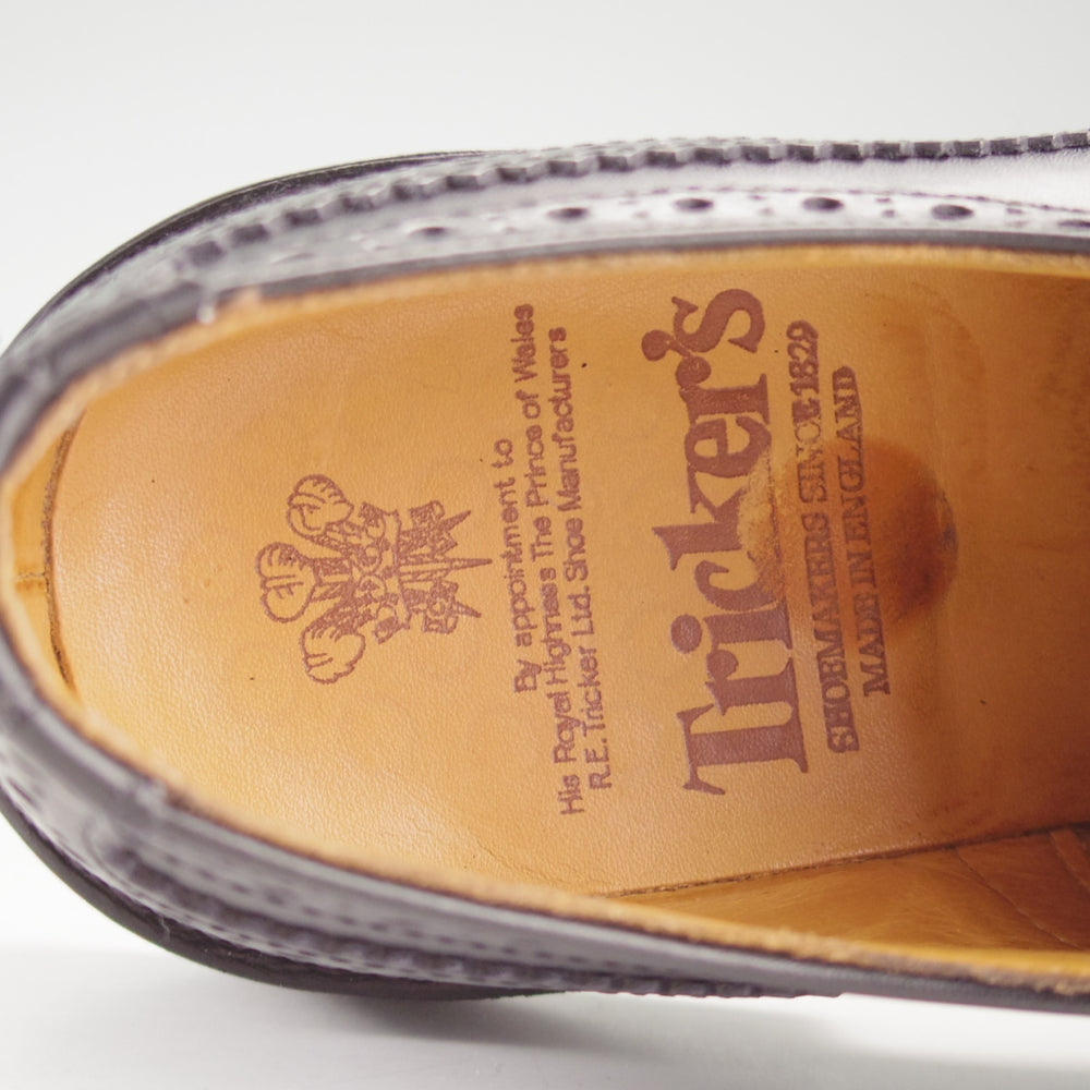 極上★トリッカーズ SIZE 5.5【定価￥132,000-★★BOURTON/バートン】M5633/フルブローグ/カントリーシューズ/黒/Tricker's★o800