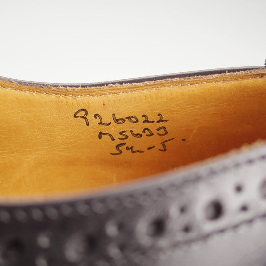極上★トリッカーズ SIZE 5.5【定価￥132,000-★★BOURTON/バートン】M5633/フルブローグ/カントリーシューズ/黒/Tricker's★o800