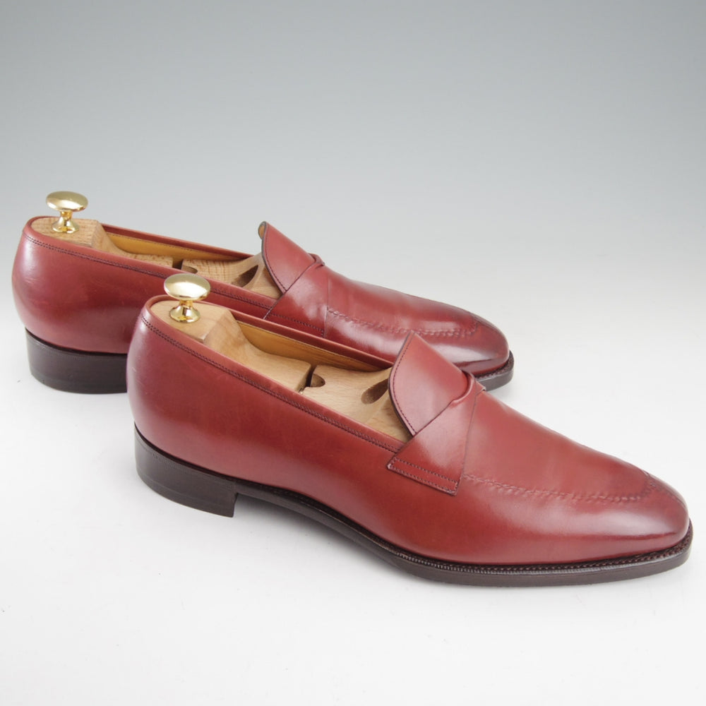 極上★(英)ガジアーノ&ガーリング 7E【定価￥308,000-★ANTIBES/アンティーブス】KN14ラスト/ローファー/赤茶/GAZIANO&GIRLING★o264