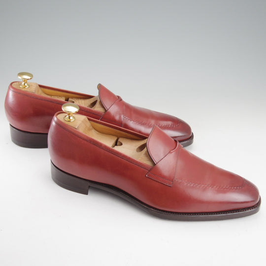 極上★(英)ガジアーノ&ガーリング 7E【定価￥308,000-★ANTIBES/アンティーブス】KN14ラスト/ローファー/赤茶/GAZIANO&GIRLING★o264