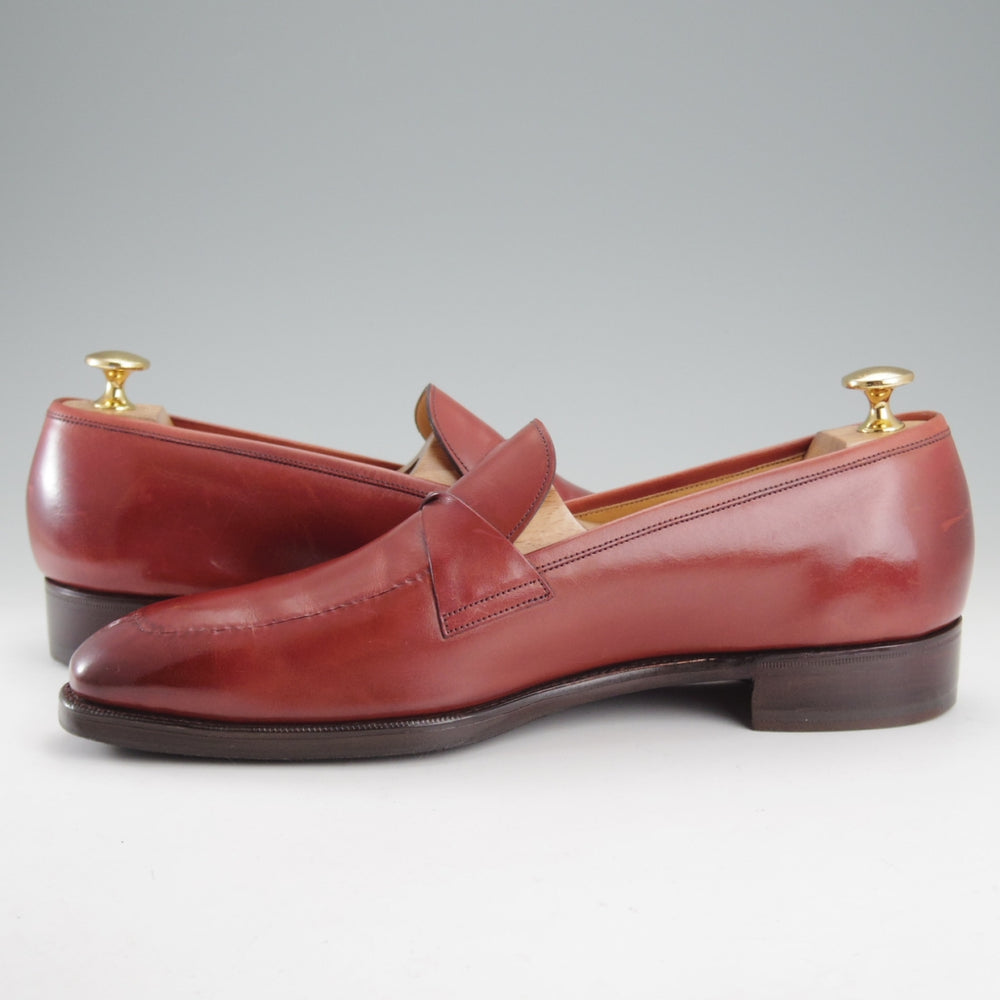 極上★(英)ガジアーノ&ガーリング 7E【定価￥308,000-★ANTIBES/アンティーブス】KN14ラスト/ローファー/赤茶/GAZIANO&GIRLING★o264