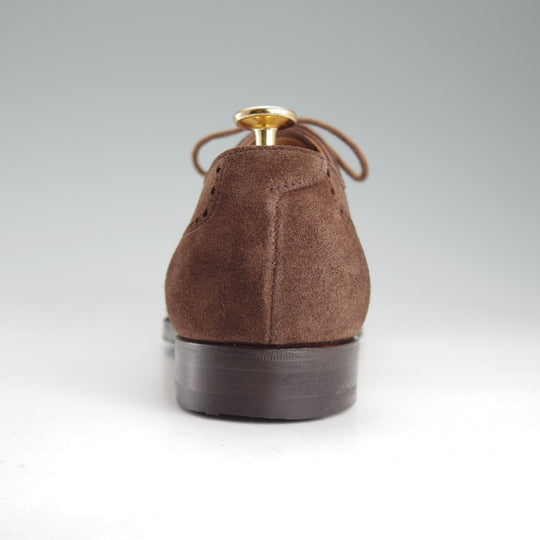 極美品★クロケット&ジョーンズ 6E【現行定価10万円以上★AMERSHAM/フルブローグ】スエード/濃茶/メンズ/Crockett&Jones★o801