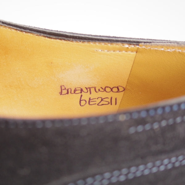 極上★ジョンロブ 6E【現行定価20万円以上★BRENTWOOD/モンクストラップ】2511ラスト/スエード/黒/メンズ/JOHN LOBB★n760