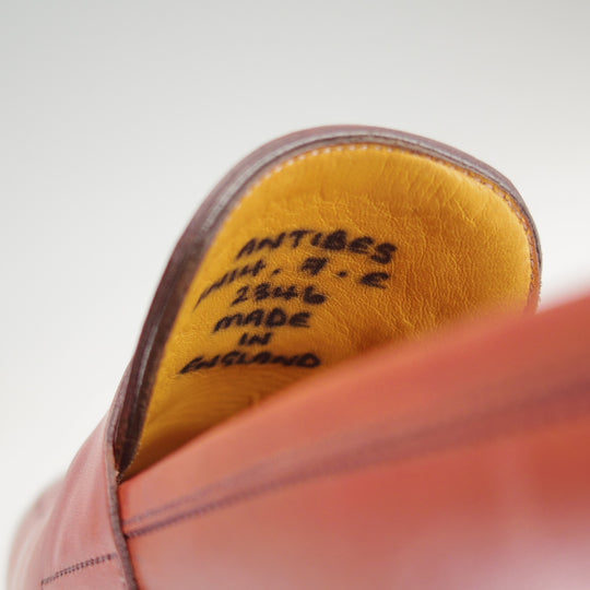 極上★(英)ガジアーノ&ガーリング 7E【定価￥308,000-★ANTIBES/アンティーブス】KN14ラスト/ローファー/赤茶/GAZIANO&GIRLING★o264