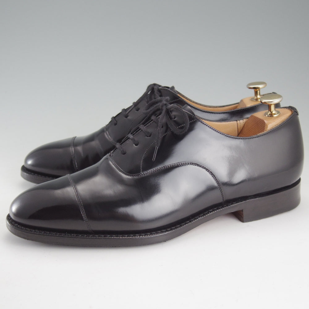 美品★チャーチ 85F/UK8.5【貴重★73ラスト/コンサル同仕様/BALMORAL】ストレートチップ/ポリッシュドバインダーカーフ/黒/Church's★o803
