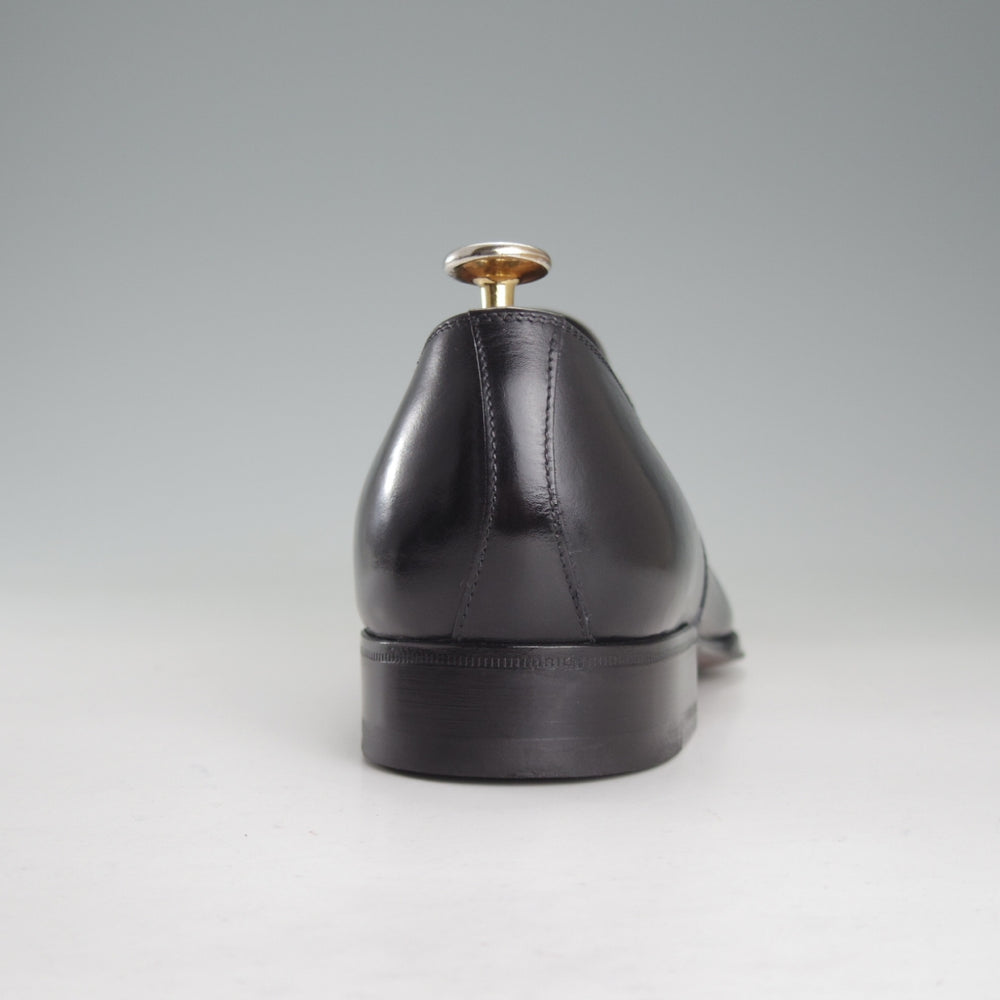 極美品★(伊)エンツォ・ボナフェ SIZE 6【現行定価10万円以上★サイドエラスティック/黒】カーフ/メンズ/Enzo Bonafe★p391
