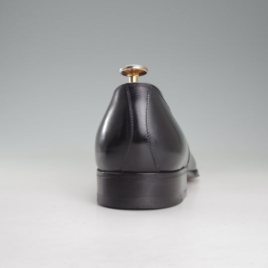 極美品★(伊)エンツォ・ボナフェ SIZE 6【現行定価10万円以上★サイドエラスティック/黒】カーフ/メンズ/Enzo Bonafe★p391