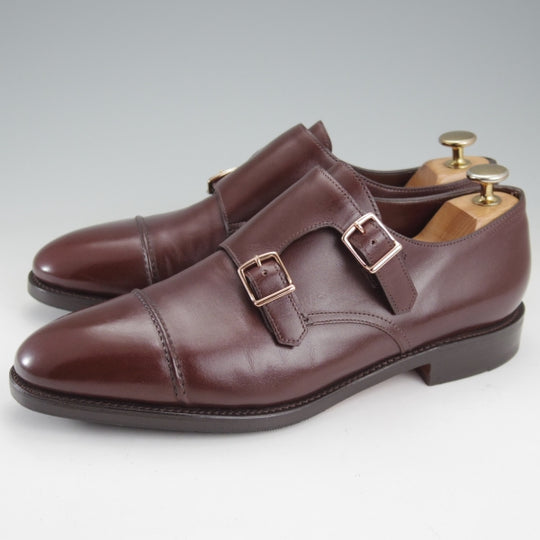 極美品★ジョンロブ 6E【現注文価格￥422,400-★バイリクエスト品/WILLIAM2/ウィリアム】9795ラスト/ダブルモンク/濃茶/JOHN LOBB★n762