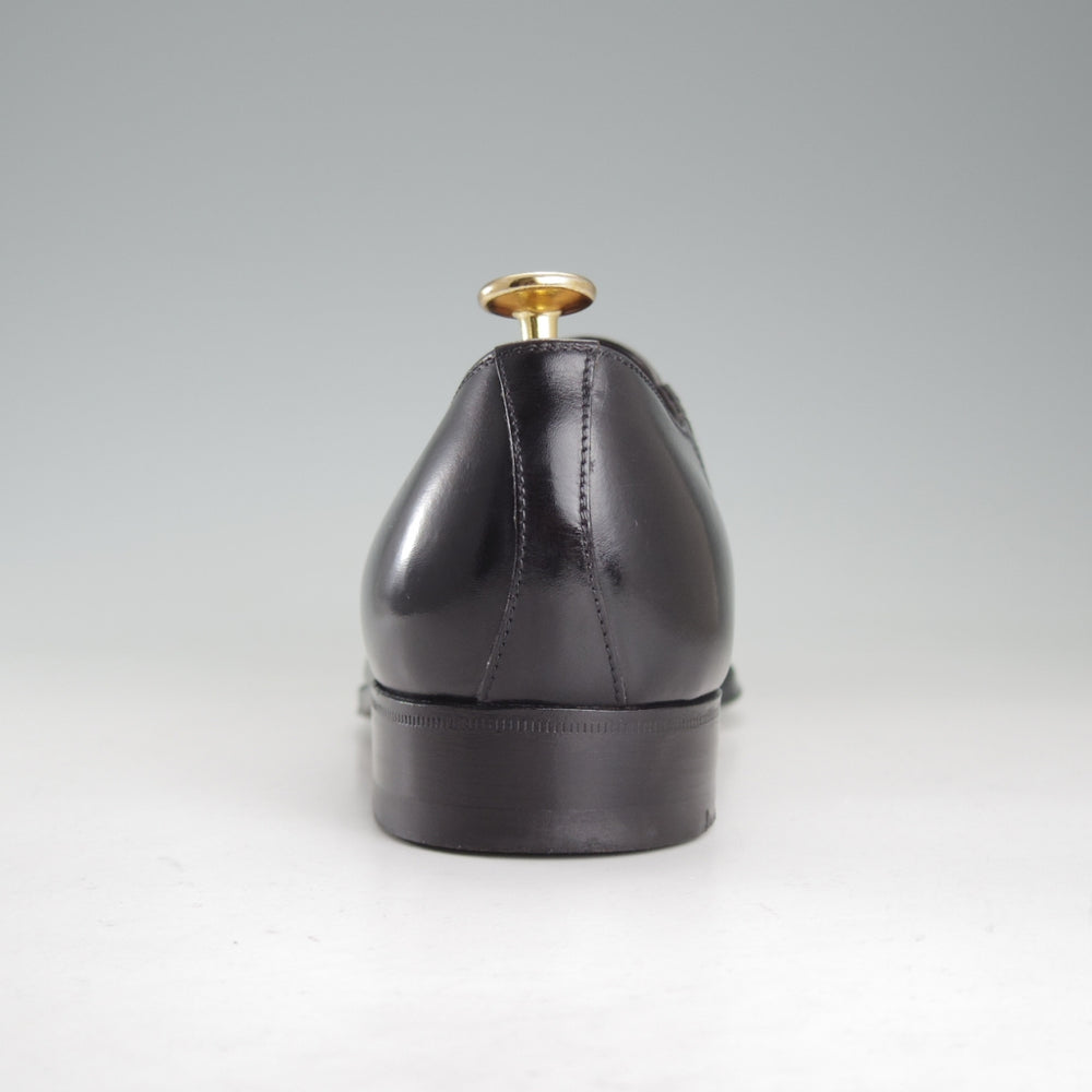 極美品★(伊)エンツォ・ボナフェ SIZE 6【現行定価10万円以上★サイドエラスティック/黒】カーフ/メンズ/Enzo Bonafe★p391