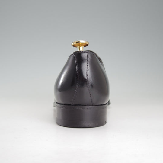 極美品★(伊)エンツォ・ボナフェ SIZE 6【現行定価10万円以上★サイドエラスティック/黒】カーフ/メンズ/Enzo Bonafe★p391