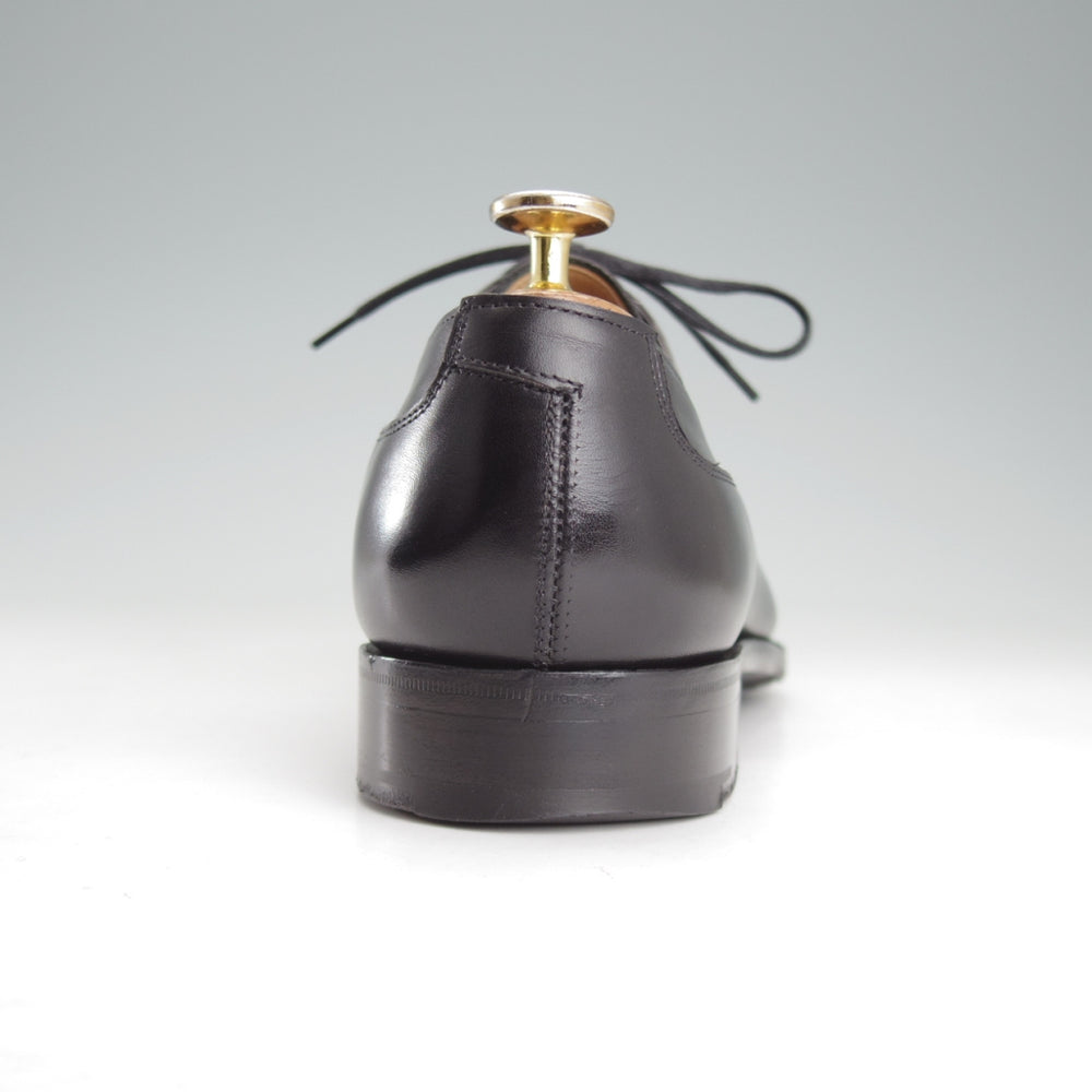 美品★エドワードグリーン 7E【現行定価20万円以上★GROSVENOR/Vフロント】915ラスト/プレーントゥ/カーフ/黒/メンズ/EDWARD GREEN★o266