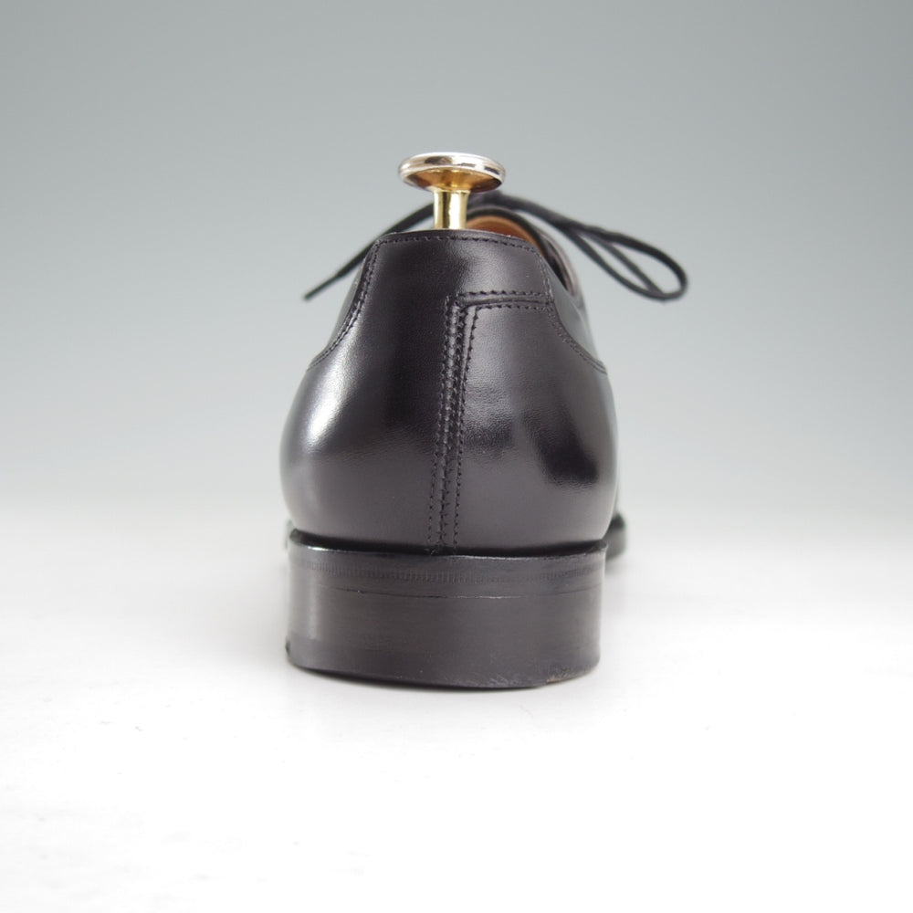 美品★エドワードグリーン 7E【現行定価20万円以上★GROSVENOR/Vフロント】915ラスト/プレーントゥ/カーフ/黒/メンズ/EDWARD GREEN★o266