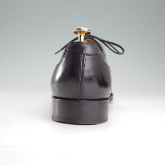 美品★エドワードグリーン 7E【現行定価20万円以上★GROSVENOR/Vフロント】915ラスト/プレーントゥ/カーフ/黒/メンズ/EDWARD GREEN★o266