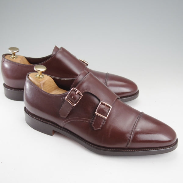 極美品★ジョンロブ 6E【現注文価格￥422,400-★バイリクエスト品/WILLIAM2/ウィリアム】9795ラスト/ダブルモンク/濃茶/JOHN LOBB★n762