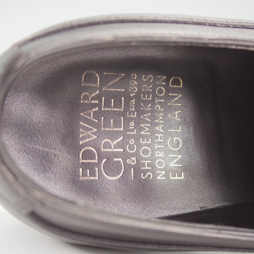 美品★エドワードグリーン 7E【現行定価20万円以上★GROSVENOR/Vフロント】915ラスト/プレーントゥ/カーフ/黒/メンズ/EDWARD GREEN★o266