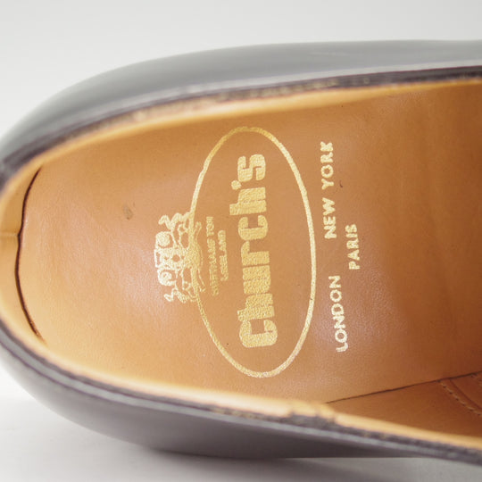 美品★チャーチ 85F/UK8.5【貴重★73ラスト/コンサル同仕様/BALMORAL】ストレートチップ/ポリッシュドバインダーカーフ/黒/Church's★o803