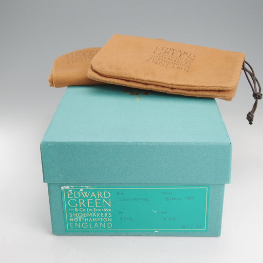 美品★エドワードグリーン 7E【現行定価20万円以上★GROSVENOR/Vフロント】915ラスト/プレーントゥ/カーフ/黒/メンズ/EDWARD GREEN★o266