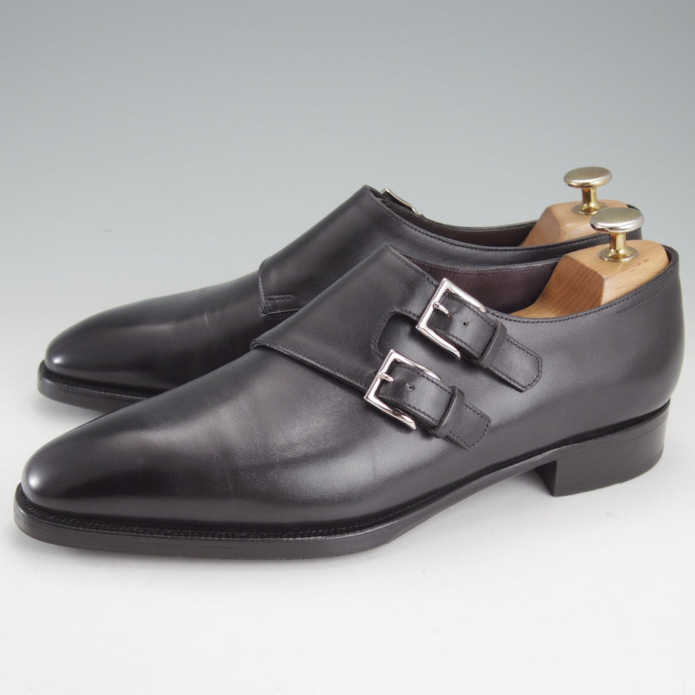 極上★ジョンロブ 6.5E【定価￥344,300-★プレステージライン/CHAPEL/8000ラスト】ダブルモンク/カーフ/黒/メンズ/JOHN LOBB★o268