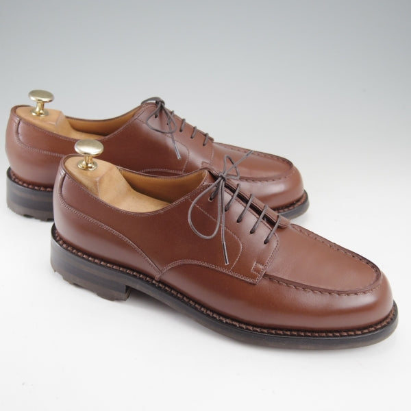 極上★J.M.ウエストン 6.5C【現行定価￥176,000-★ゴルフ/GOLF】641/31ラスト/Uチップ/ボックスカーフ/TAN/茶/Weston/ウェストン★n764