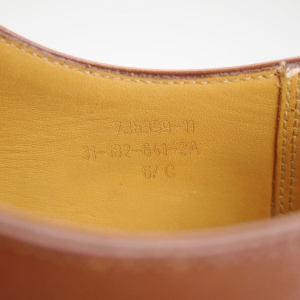 極上★J.M.ウエストン 6.5C【現行定価￥176,000-★ゴルフ/GOLF】641/31ラスト/Uチップ/ボックスカーフ/TAN/茶/Weston/ウェストン★n764