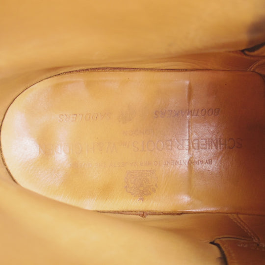 ★(英)シュナイダーブーツ SIZE 7.5【定価￥198,000-★ジョージブーツ/GEORGE BOOTS】52ラスト/カーフ/黒/メンズ/SCHNIEDER BOOTS★p407