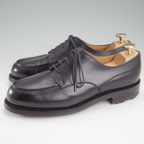 美品★J.M.ウエストン 6C【現行定価￥176,000-★ゴルフ/GOLF】641/31ラスト/Uチップ/ボックスカーフ/黒/Weston/ウェストン★n765