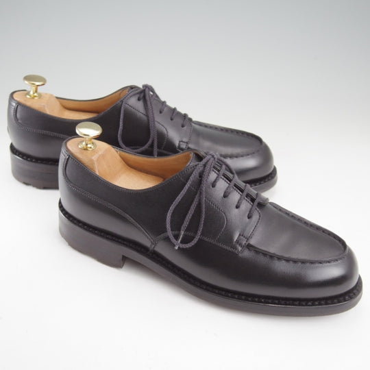 美品★J.M.ウエストン 6C【現行定価￥176,000-★ゴルフ/GOLF】641/31ラスト/Uチップ/ボックスカーフ/黒/Weston/ウェストン★n765
