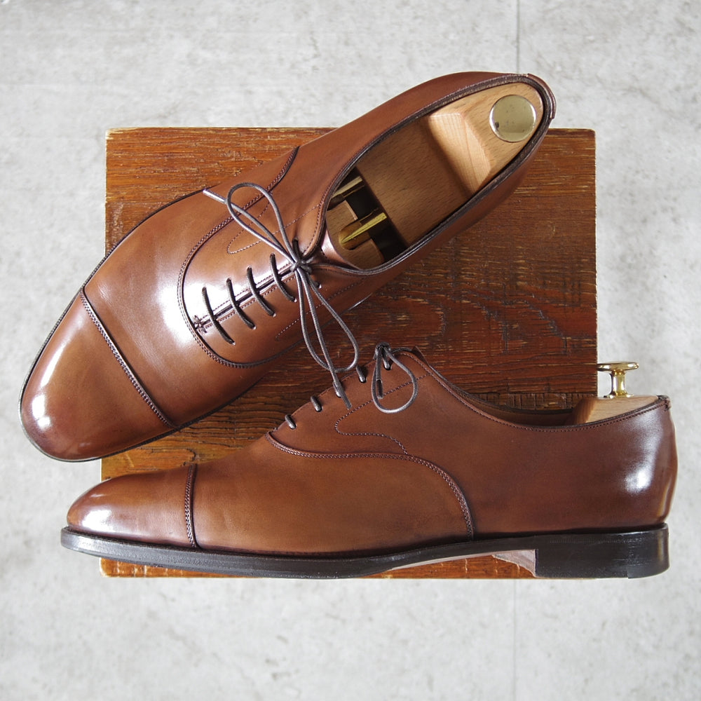 ★エドワードグリーン 10D【定価￥269,500-★チェルシー/CHELSEA/202ラスト】ストレートチップ/カーフ/濃茶/EDWARD GREEN★p400