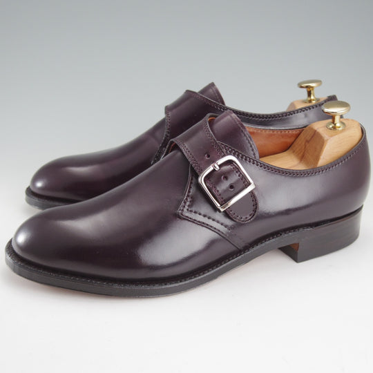 未使用★オールデン 8D【定価￥218,900-★コードバン仕様/モディファイドラスト】1878/モンクストラップ/#8/バーガンディー/ALDEN★o270