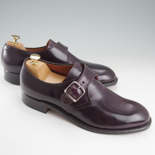 未使用★オールデン 8D【定価￥218,900-★コードバン仕様/モディファイドラスト】1878/モンクストラップ/#8/バーガンディー/ALDEN★o270