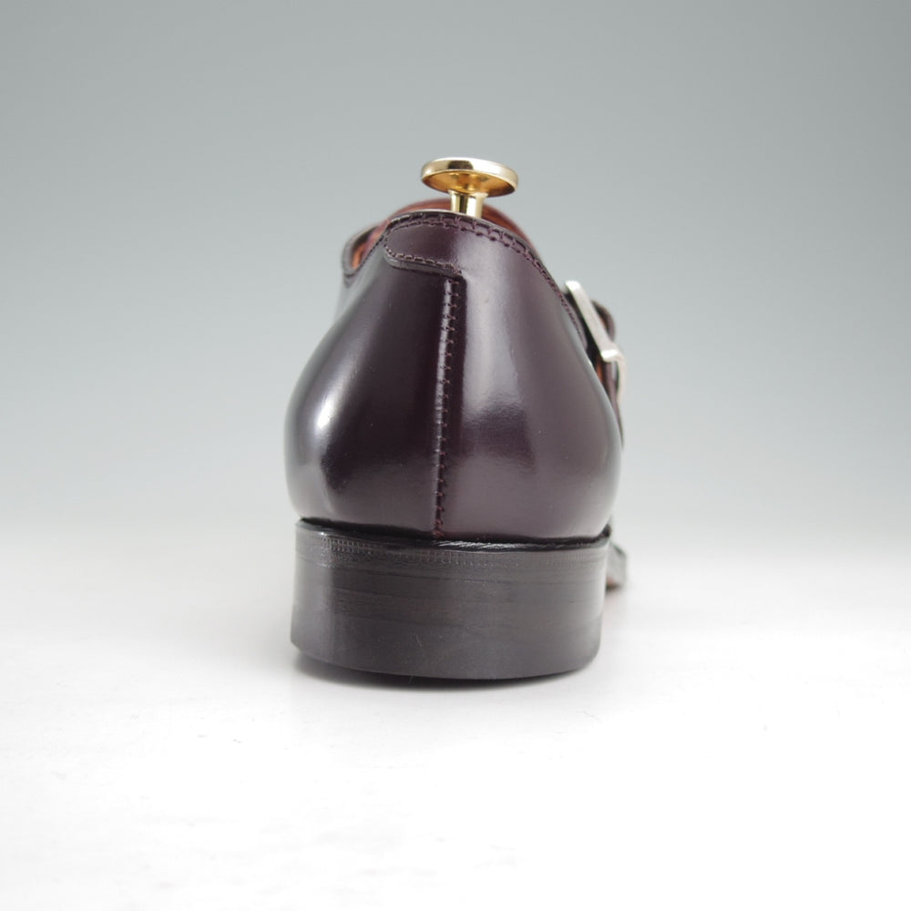 未使用★オールデン 8D【定価￥218,900-★コードバン仕様/モディファイドラスト】1878/モンクストラップ/#8/バーガンディー/ALDEN★o270