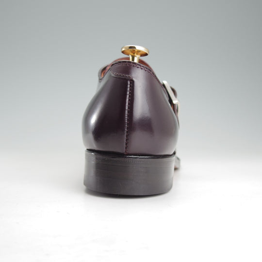 未使用★オールデン 8D【定価￥218,900-★コードバン仕様/モディファイドラスト】1878/モンクストラップ/#8/バーガンディー/ALDEN★o270