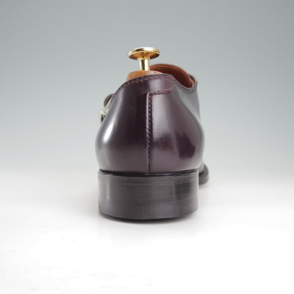 未使用★オールデン 8D【定価￥218,900-★コードバン仕様/モディファイドラスト】1878/モンクストラップ/#8/バーガンディー/ALDEN★o270