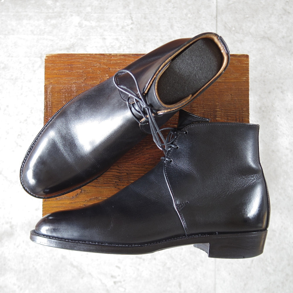 ★(英)シュナイダーブーツ SIZE 7.5【定価￥198,000-★ジョージブーツ/GEORGE BOOTS】52ラスト/カーフ/黒/メンズ/SCHNIEDER BOOTS★p407