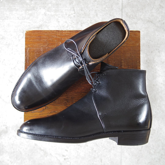 ★(英)シュナイダーブーツ SIZE 7.5【定価￥198,000-★ジョージブーツ/GEORGE BOOTS】52ラスト/カーフ/黒/メンズ/SCHNIEDER BOOTS★p407