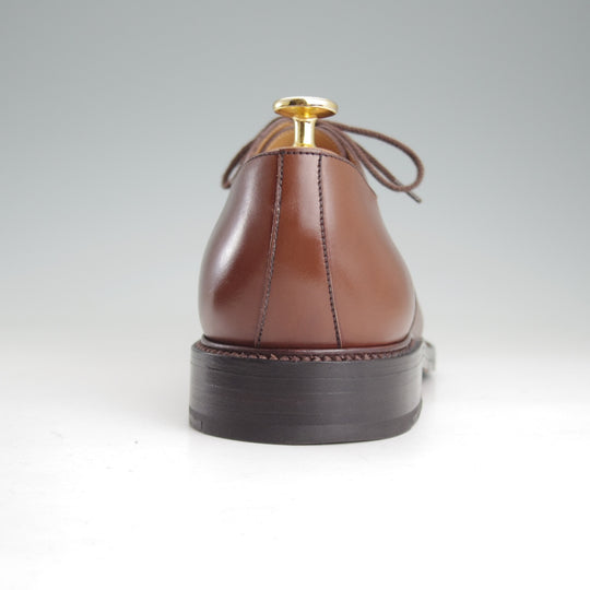 極美品★J.M.ウエストン 7.5E【現行定価￥187,000-★ハーフハント/598】Uチップ/25ラスト/ボックスカーフ/タン/茶/Weston/ウェストン★p393