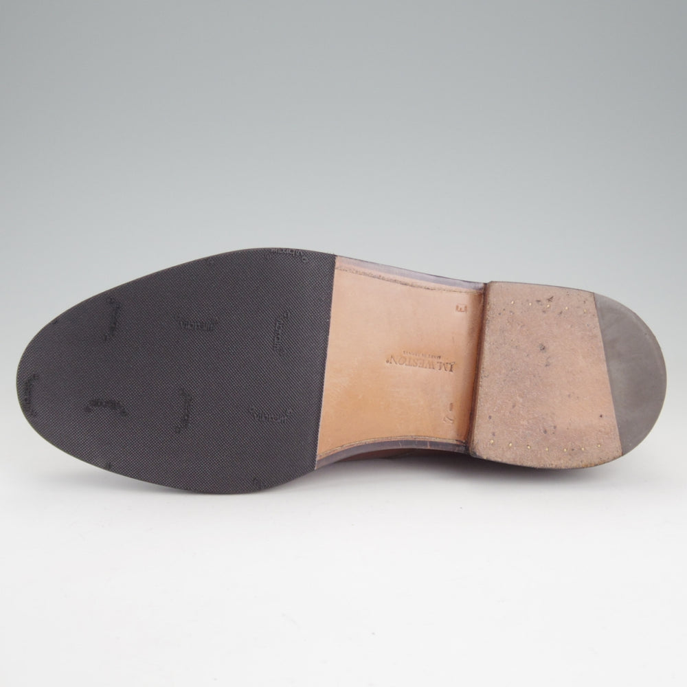 極美品★J.M.ウエストン 7.5E【現行定価￥187,000-★ハーフハント/598】Uチップ/25ラスト/ボックスカーフ/タン/茶/Weston/ウェストン★p393