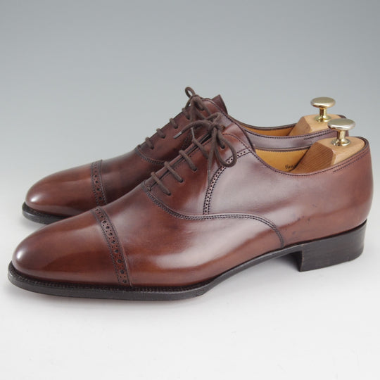 未使用★ジョンロブ 8.5E【デッドストック品★8695ラスト仕様のPHILIP/フィリップ】プレステージライン/カーフ/茶/JOHN LOBB★o272