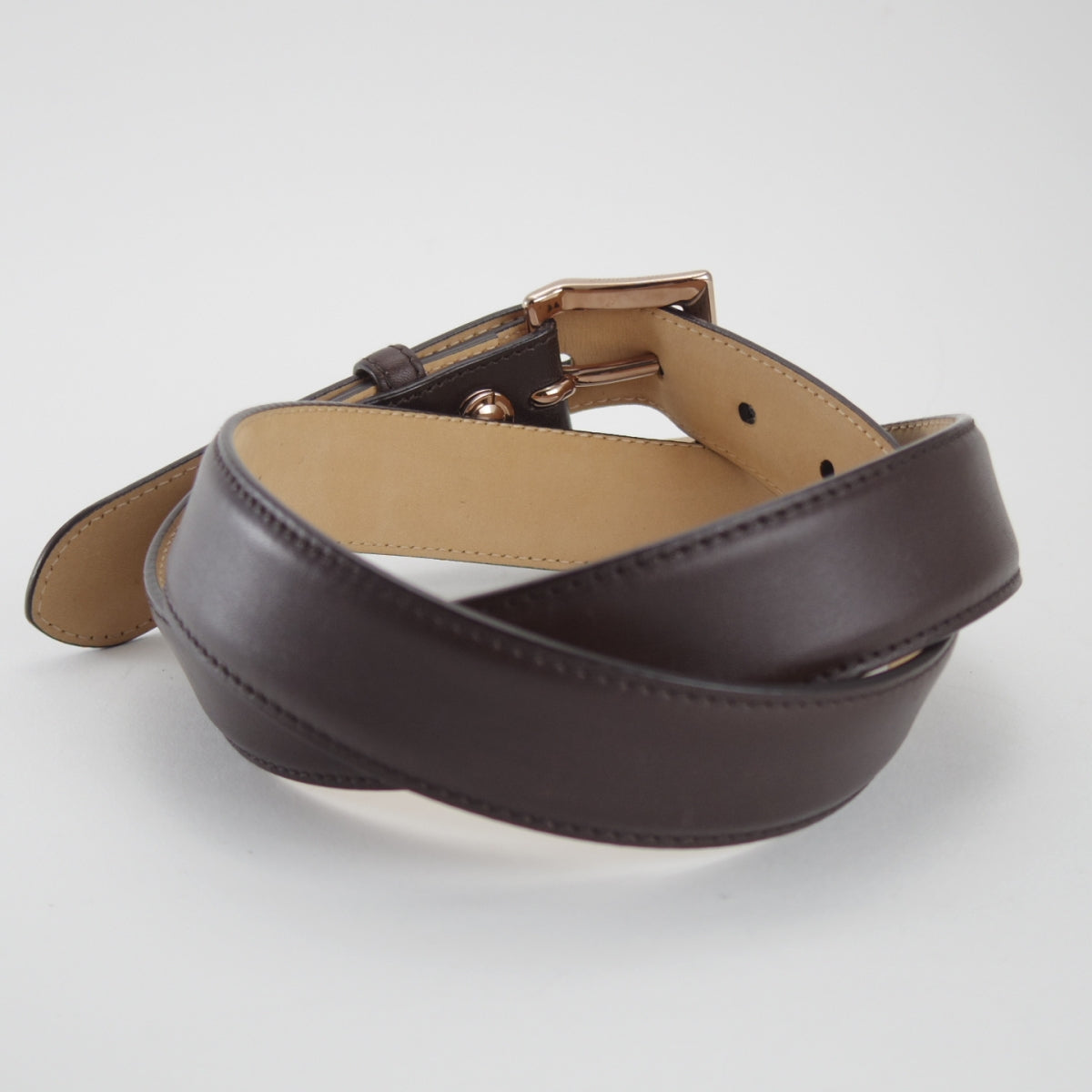 JOHNLOBB(ジョンロブ) ベルト 85 AUSTELL W16G0 ダークブラウン レザー JOHN LOBB - JOHNLOBB(ジョンロブ) ベルト 85 AUSTELL W16G0 ダーク