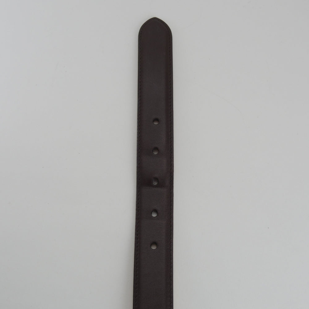 極美品★ジョンロブ 85㎝程度【現行定価10万円以上★ベルト/レザー/濃茶】メンズ/革/JOHN LOBB★o808