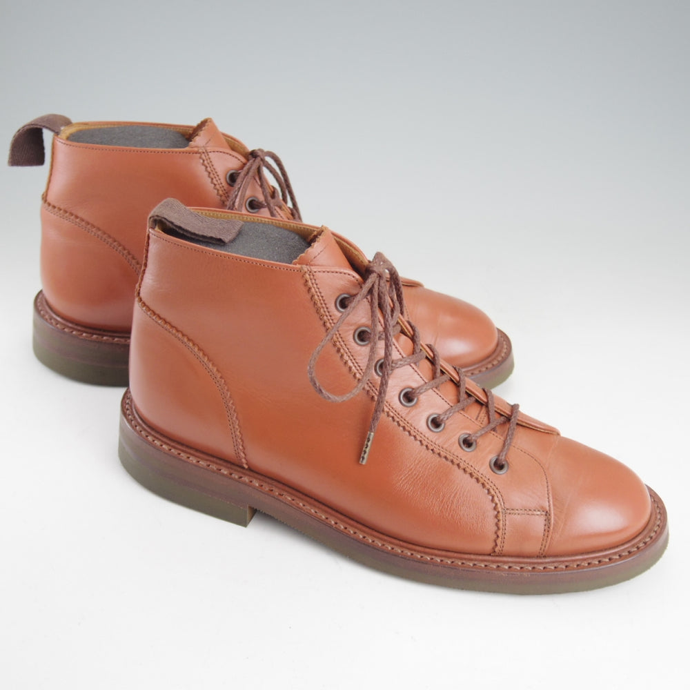 極上★トリッカーズ SIZE 6【定価￥143,000-★モンキーブーツ/Ethan】C Shade/シーシェイド/M6077/カーフ/茶/メンズ/Tricker's★p395