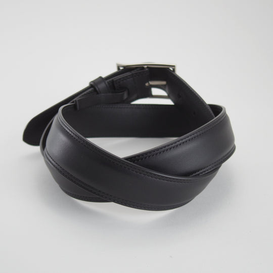 極美品★ジョンロブ 85cm【現行定価10万円以上★ベルト/レザー/黒】メンズ/革/JOHN LOBB★o809